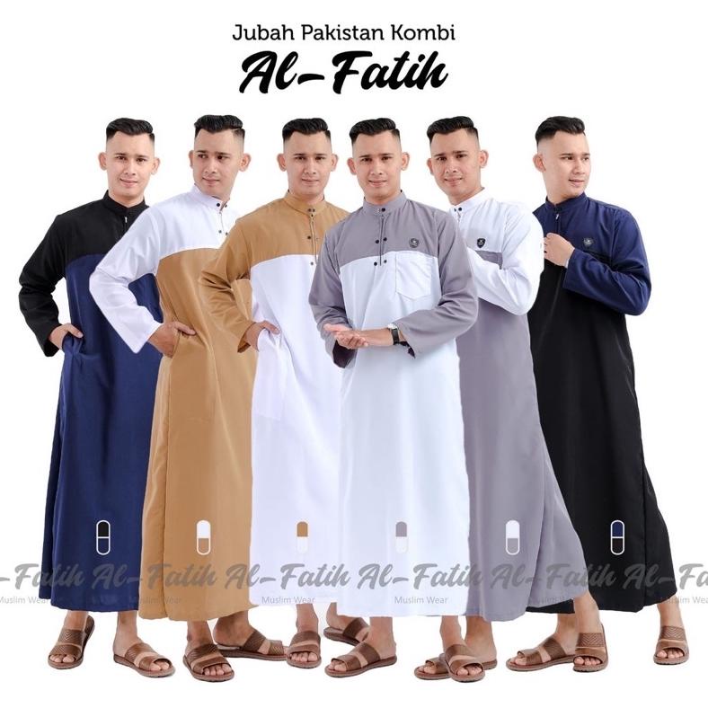 JUBAH PAKISTAN KOMBINASI / JUBAH PRIA DEWASA / JUBAH PAKISTAN .