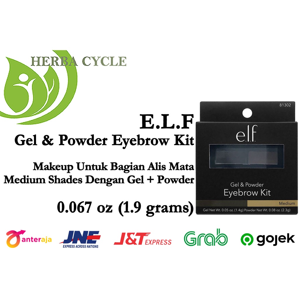 PROMO MURAH ELF Cosmetics Eyebrow Kit Gel &amp; Powder (1.9 gr) Kosmetik Alis Mata ORI USA