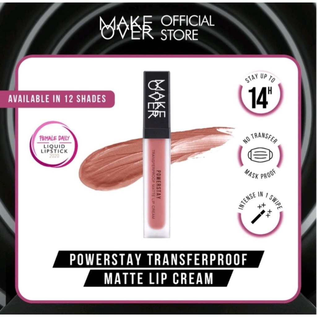 MAKE OVER POWERSTAY MATTE LIP CREAM / LIPSTIK MAKEOVER LIP CREAM MATTE