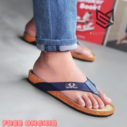 Sandal Jepit Pria RC Model Puyuh | Sendal Distro Surfing Casual | Sandal Jepit KOJO SORA