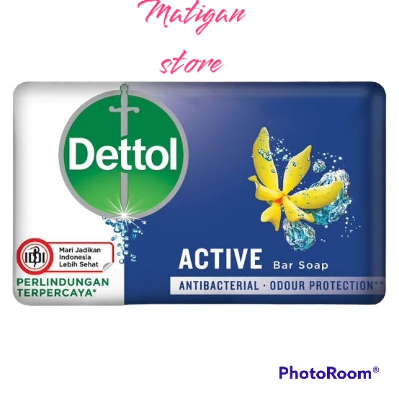 Dettol Sabun Batang Active 105gr x 3pcs