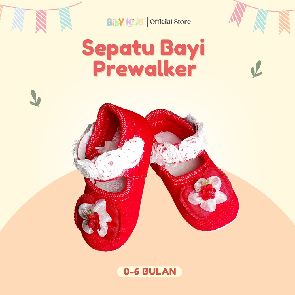 Prewalker Bayi Perempuan Shoes Baby Girl Lucu Sepatu Bayi Baru Lahir Murah Aksesoris Bayi Perempuan