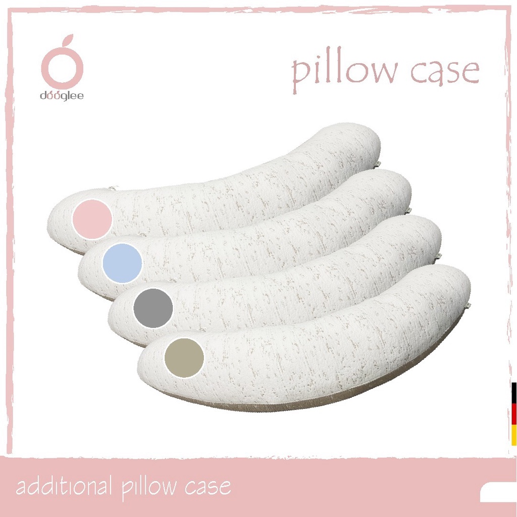 Dooglee 7in1 Maternity Pillow memiliki ukuran panjang bantal 150cm. Bantal seluruh tubuh memberikan kenyamanan sempurna untuk kepala, leher, bahu, lengan, lutut dan kaki anda. Menggunakan material 100% natural latex dan microfiber, bantal ini sangat Sempu