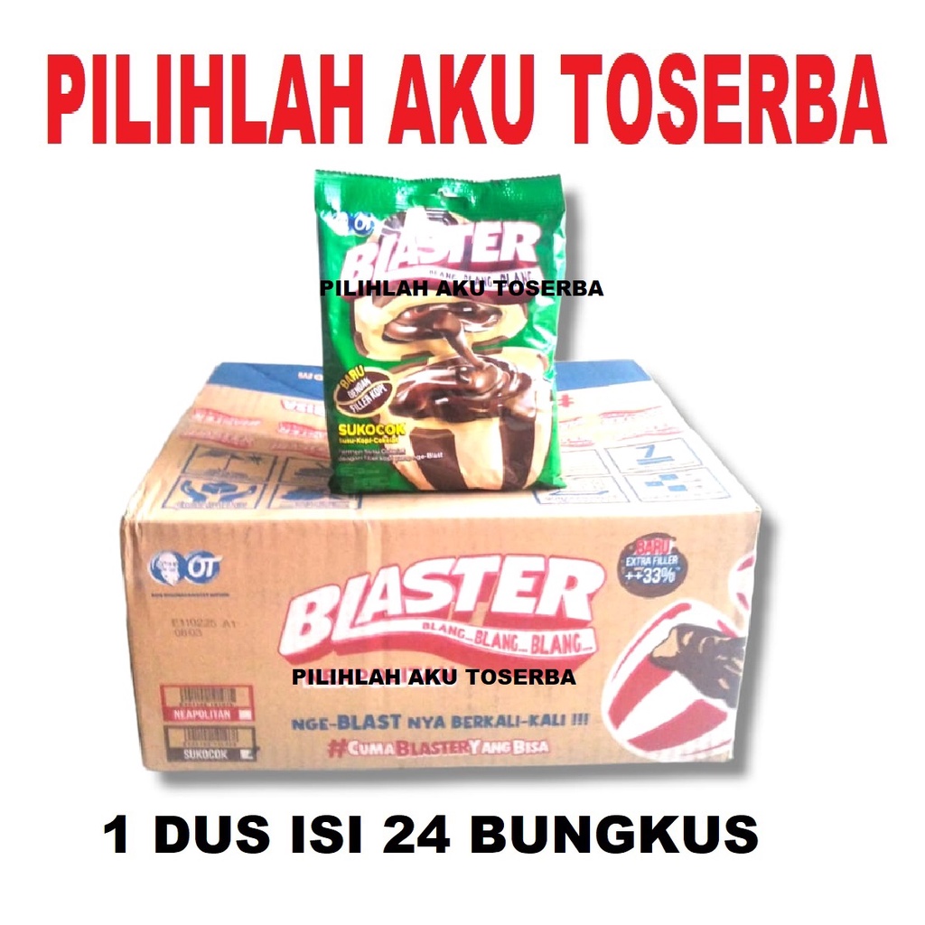 Permen Blaster SUKOCOK - ( HARGA 1 DUS ISI 24 bungkus )