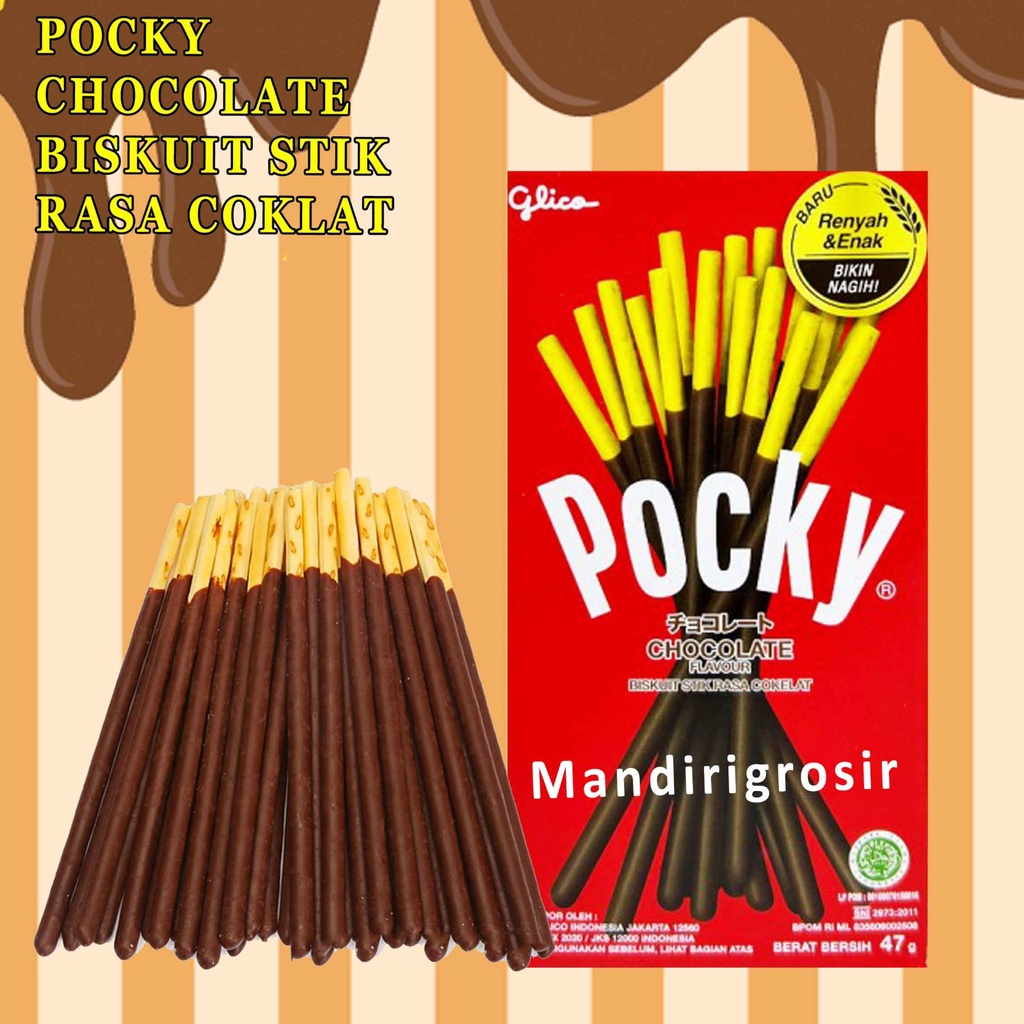 CHOCOLATE FLAVOUR*POCKY *BISKUIT STIK RASA COKLAT * 47g