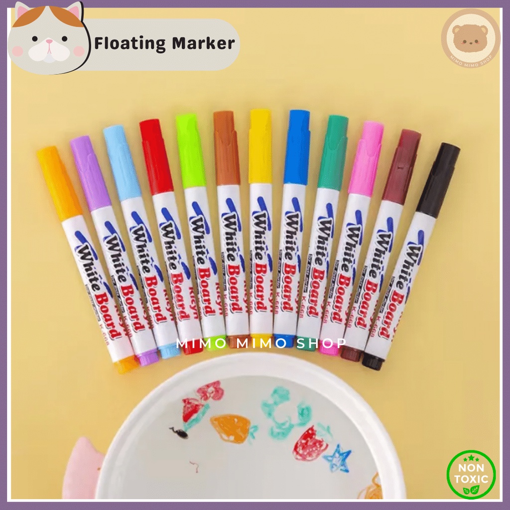 

SPIDOL AJAIB MENGAPUNG DI AIR | MAGIC MARKER FLOATING PEN WATER BASED