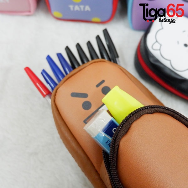 365 Tempat Pulpen Pensil / Kotak Pensil / Pencil Bag 6076 Larva BTS