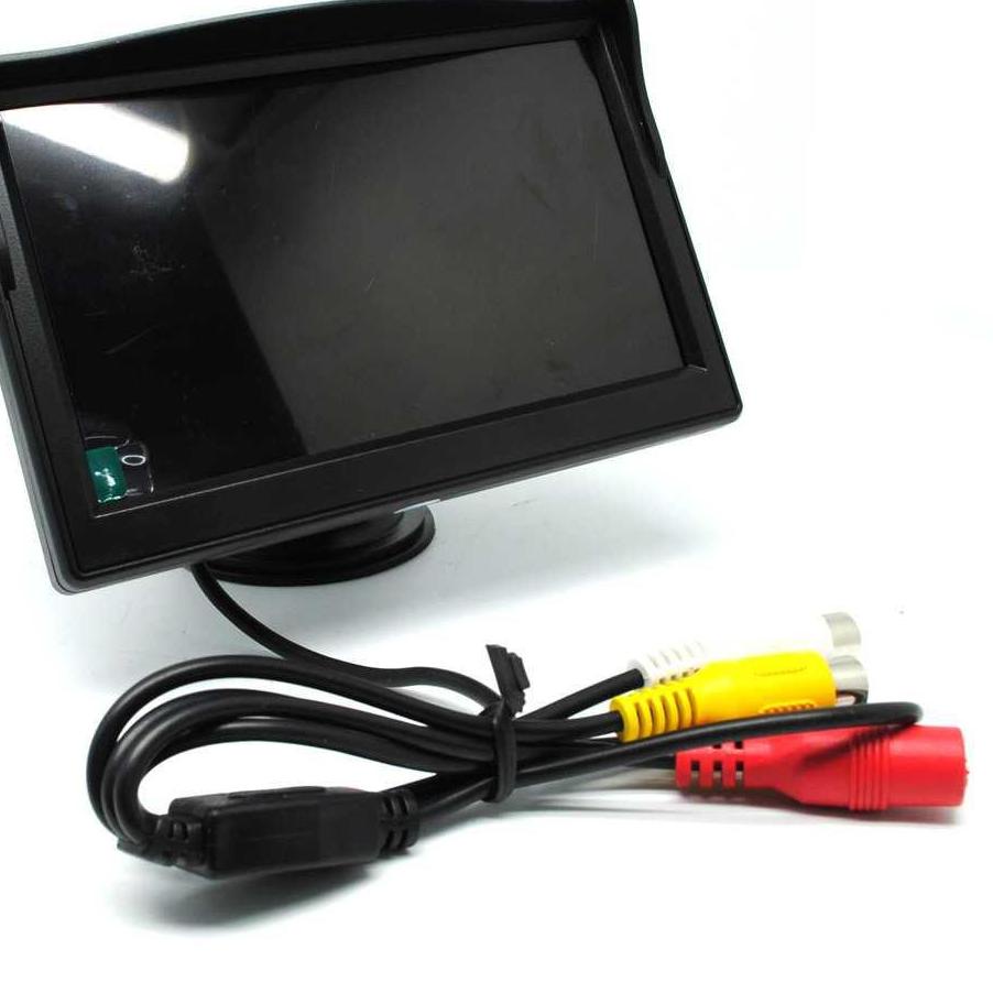 ♙ [ COD ] Monitor Rear View Parkir Mobil TFT LCD 5 Inch TV Mini TV Kecil TV Mobil ◌