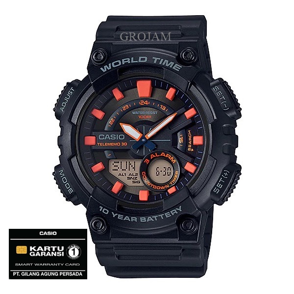 CASIO AEQ 110W AEQ-110W ORIGINAL GARANSI RESMI