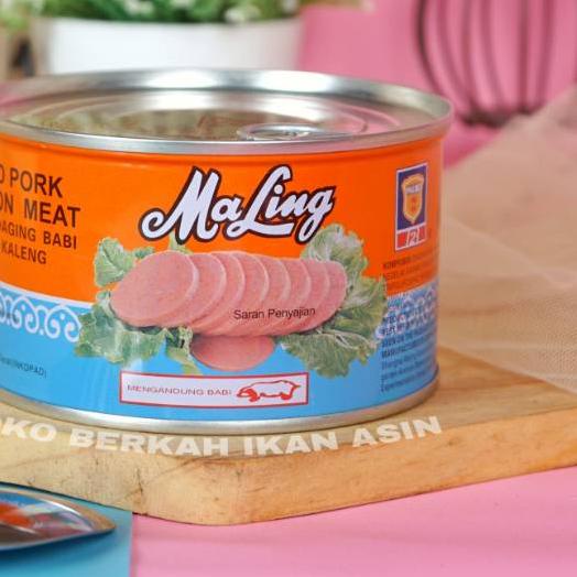 

➫ Ma Ling Luncheon Pork 397gram TTS Canned / Daging Ham Babi Maling ➢