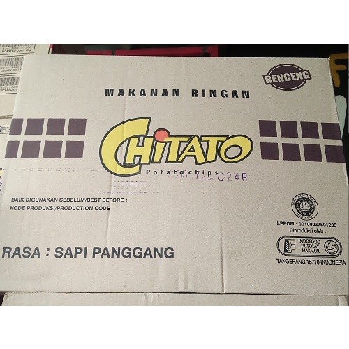 

1 DUS CHITATO Beef Edition isi 6 Renceng x 10 pcs x 15 gram