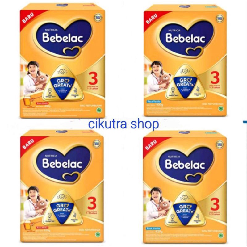 Bebelac 3 Madu/Vanila 200gr/400gr/620gr/800gr/1kg