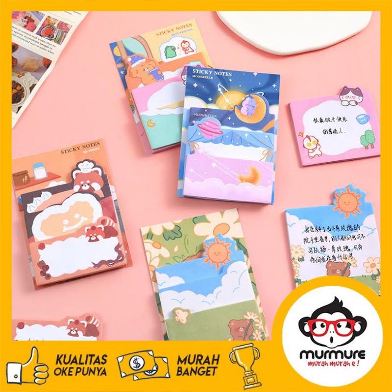 

MURMURE I STICKY NOTE SET / MEMOPAD / STICKY NOTE LUCU