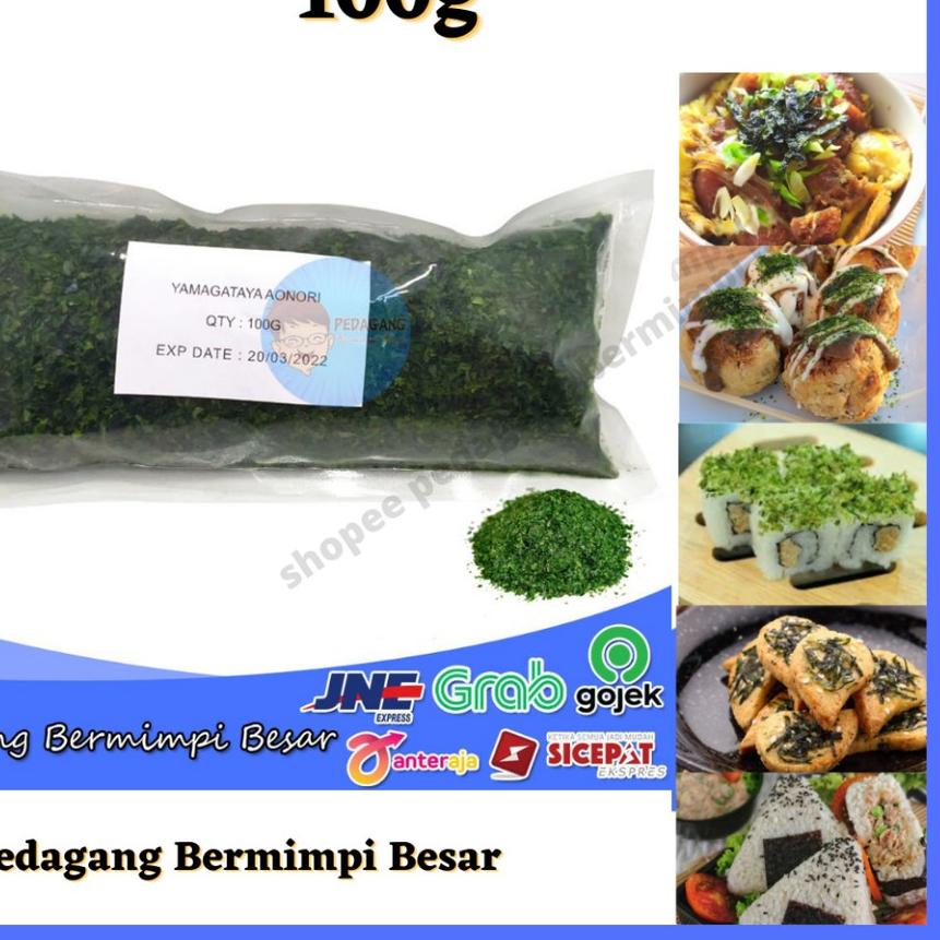 

♦ Yamagataya Aonori Share Size 100gr | Ao Nori | Seaweed Flakes | Nori ✈