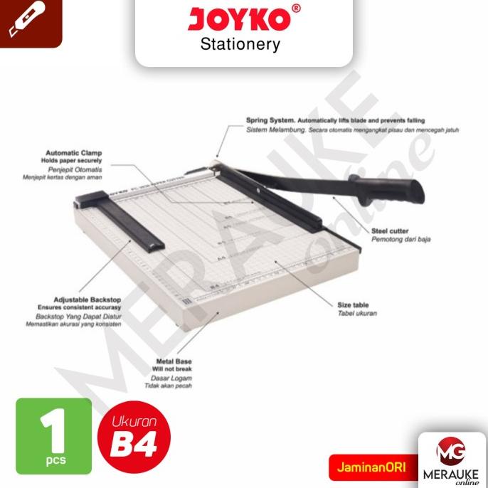 

JOYKO Paper Cutter / Pemotong Kertas Ukuran B4 PC-3038