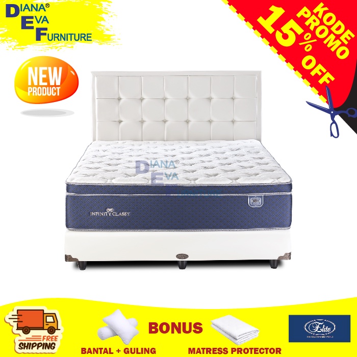Kasur Elite Infinity Classy Full Set ( Kasur + Divan + Sandaran )