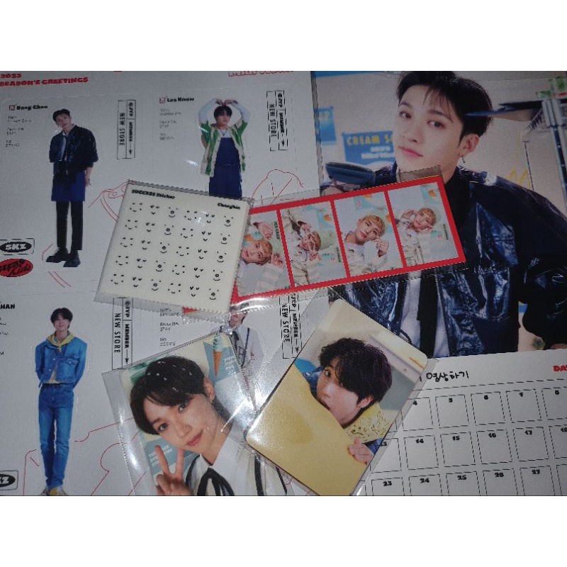 (Baca Deskripsi) PC Photocard Sg23 Season Greeting 2023 Stray Kids Skz Straykids Member set POB Bang