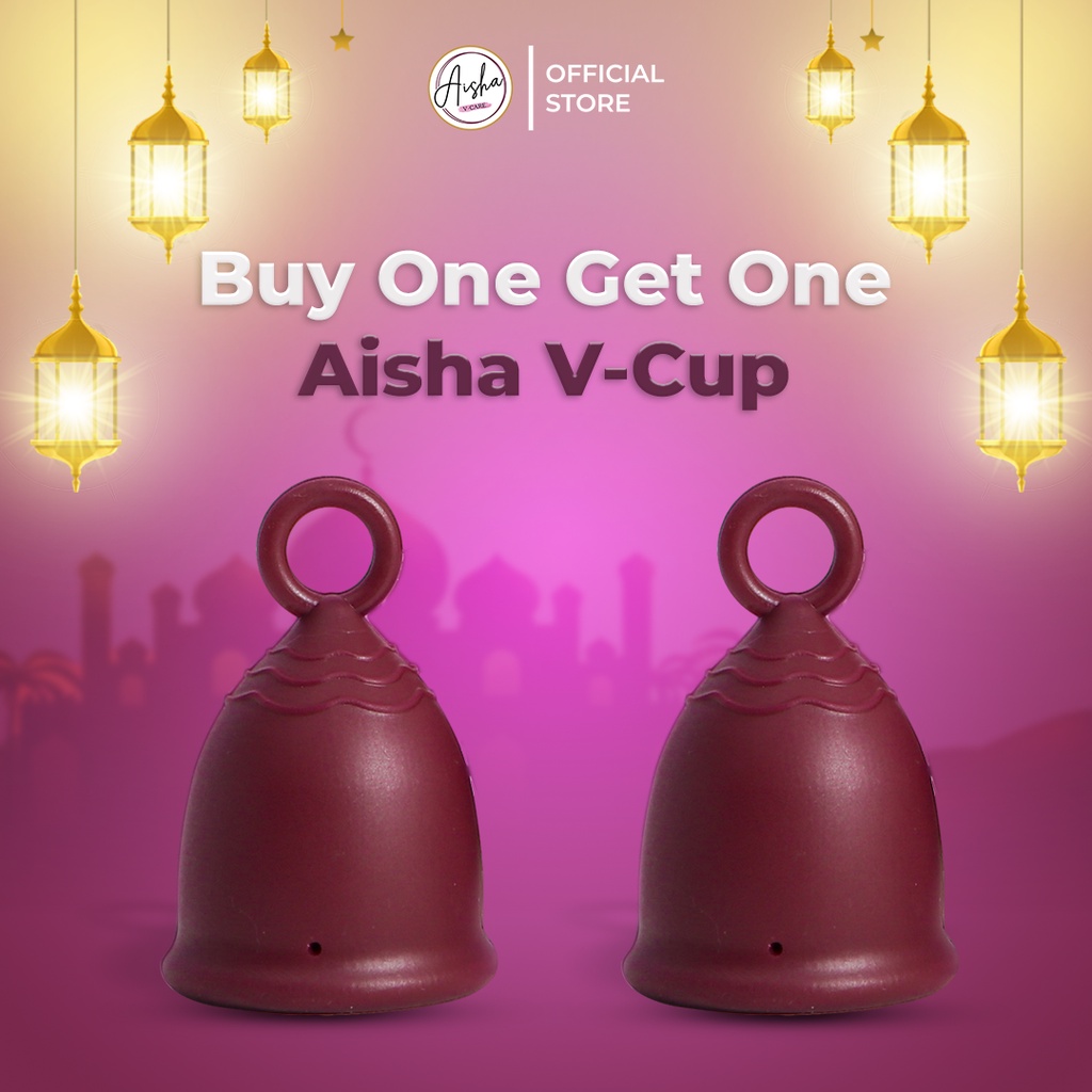 MENSTRUAL CUP ANTI BOCOR BY AISHA V CARE | MADE FROM 100% MEDICAL GRADE SILICONE