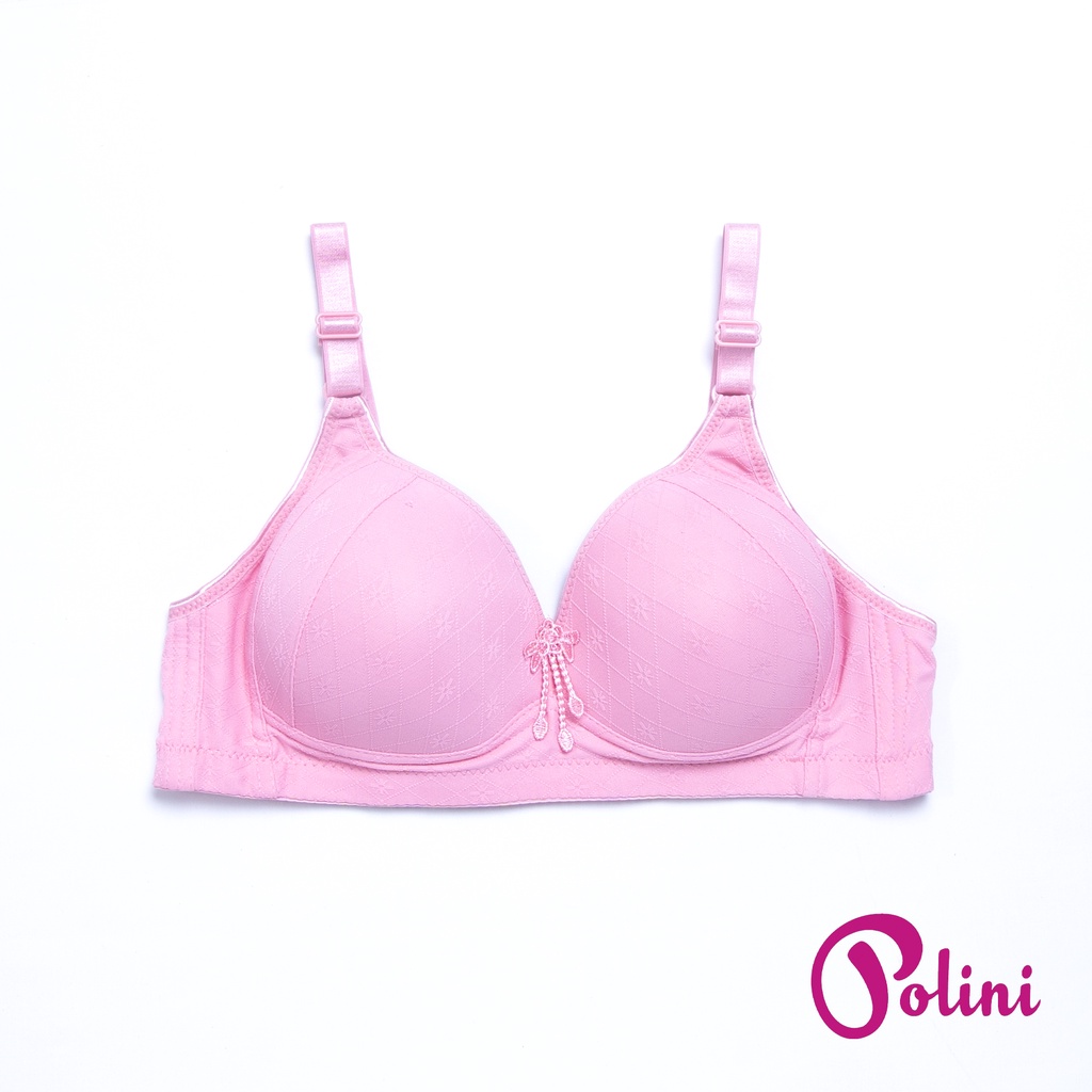 BEE - BH Bra Motif Garis Push Up Style Pakaian Dalam Wanita Cup Besar POLINI G613