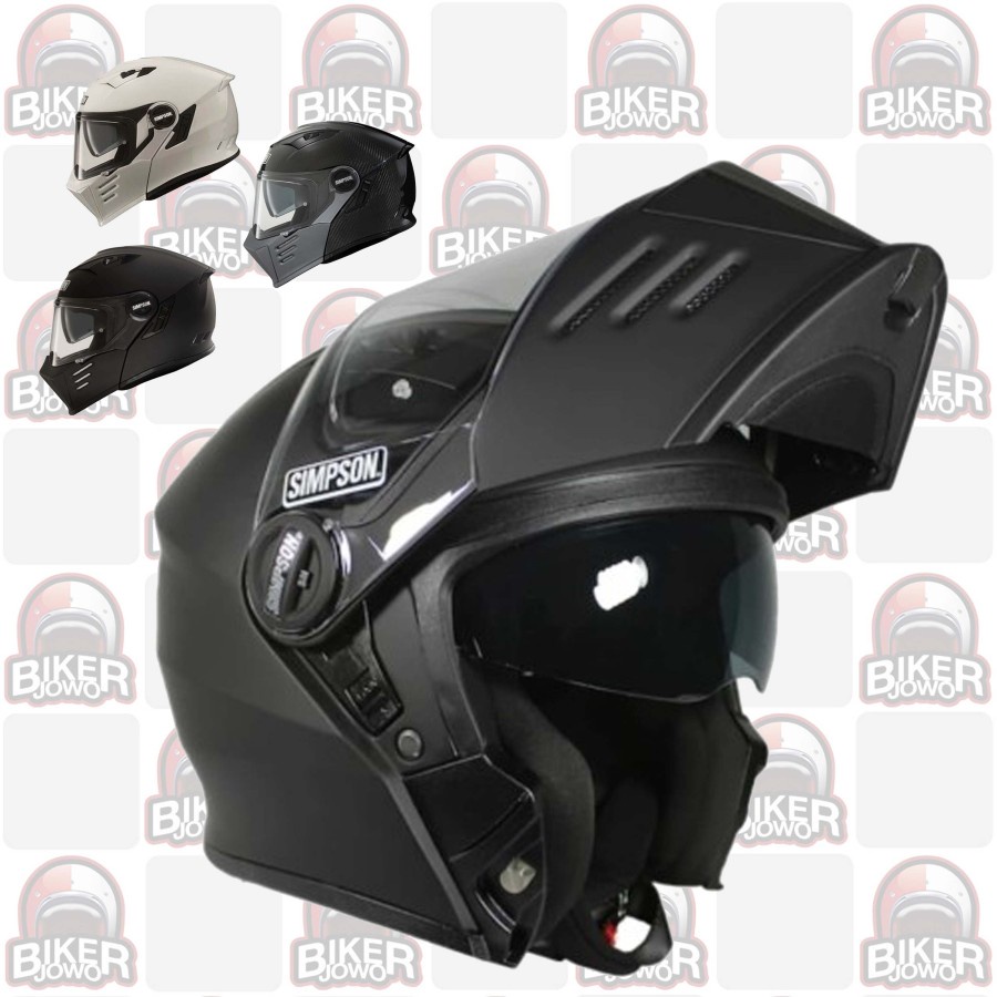 Helm Simpson Darksome Mod Bandit Modular Carbon - Solid Colour