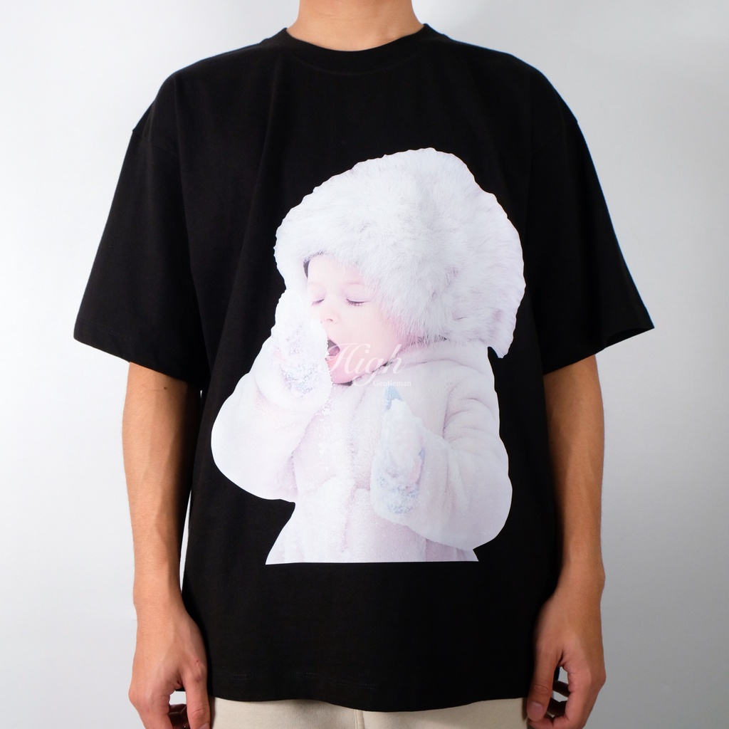 ADLV Baby Face Snow Tee Black 100% Authentic