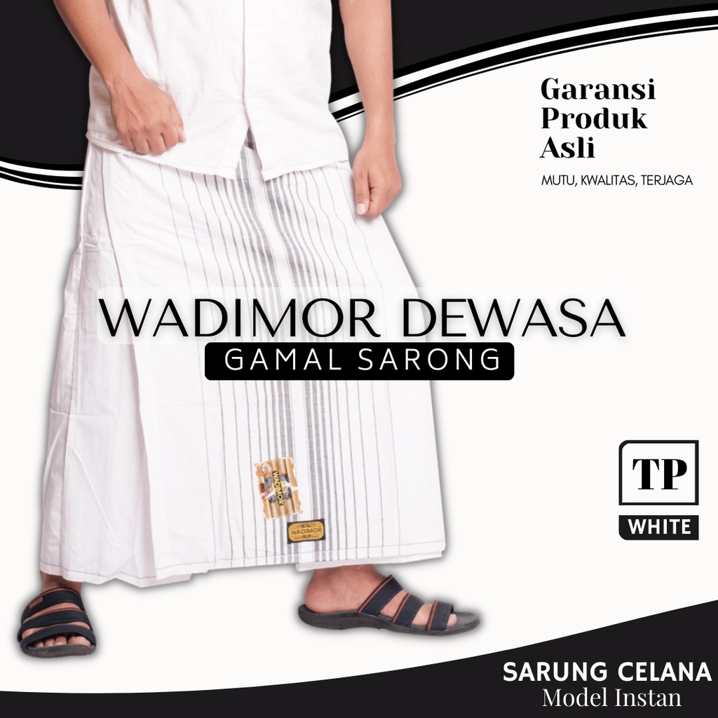 Celana Sarung Dewasa Wadimor Motif Kotak Original Pria Jumbo Murah SQ GARIS