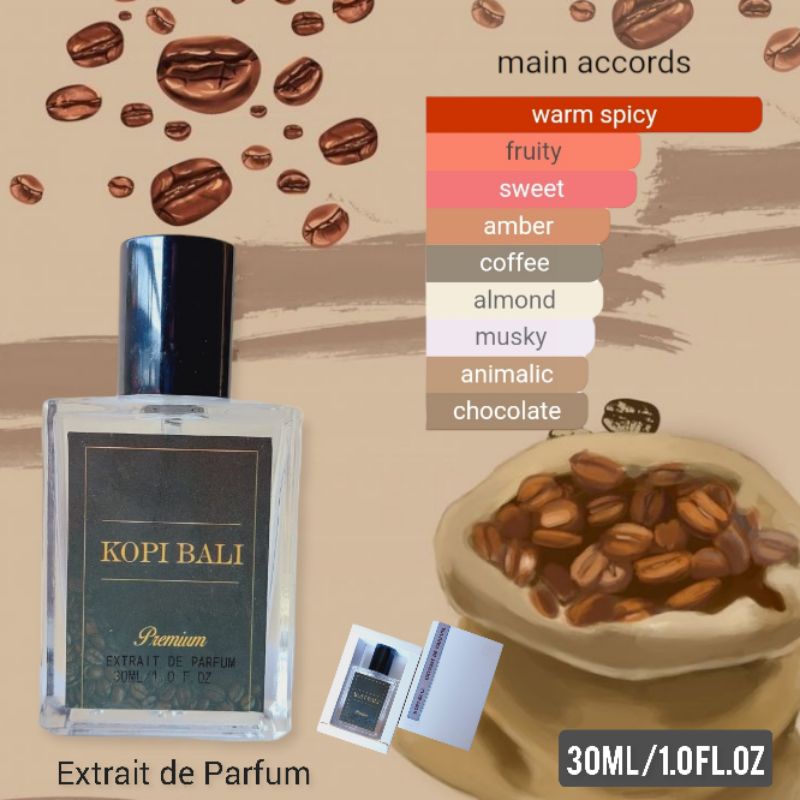 PARFUM WANITA TAHAN LAMA EDT DAN EXTRAIT KOPI BALI 30ML DAN 50ML