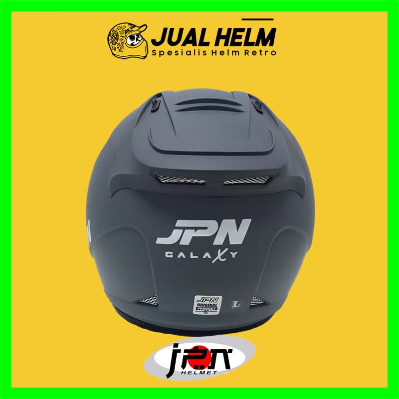 Helm JPN Galaxy Series Solid Modern Grey Doff | Helm Half Face Single Visor | JUAL HELM