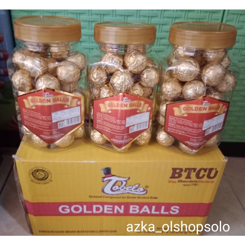 

Coklat Tobelo Golden Balls Kemasan Toples/Tobelo Golden Balls Kemasan Baru 240g/Coklat Tobelo Golden Balls Murah