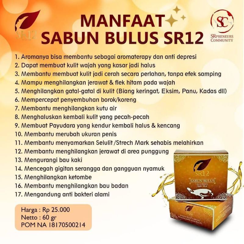[ORIGINAL] Bulus Soap SR12 Sabun Bulus SR12 Soap || SR12 Padang Sumatera Barat || Face Wash BPOM Fac