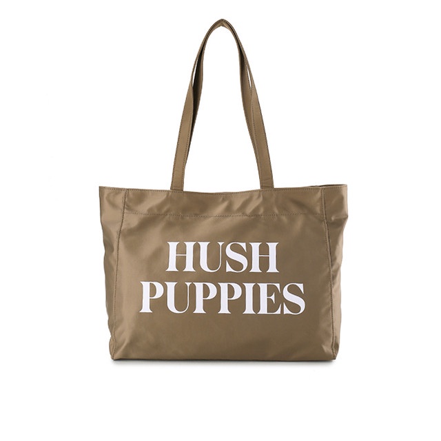 Hush Puppies Tas Wanita Tote Bag Nylon M Brown