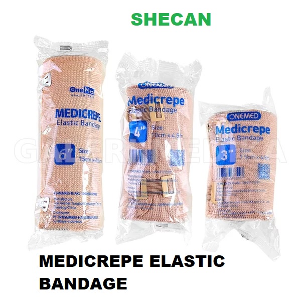 MEDICREPE Elastic Bandage 6 inci(15cmX4,5M) 4 Inci(10cmX4,5M)  3 Inch (7,5cm x 4,5m)