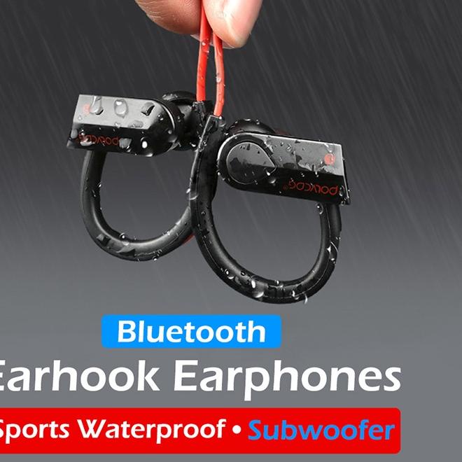 ➤ K98 Olahraga Tahan Air Wireless Earphone Bluetooth 5.0 with Mic Subwoofer Stereo Dual Ear Hanging 