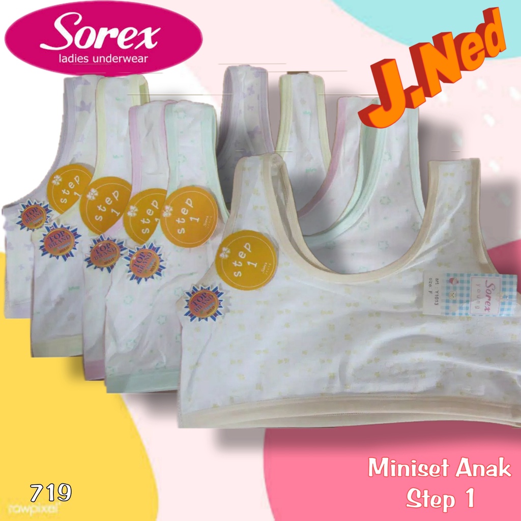 J719 MINISET BRA BH PAKAIAN DALAM ANAK PEREMPUAN STEP 1 SOREX Y1013