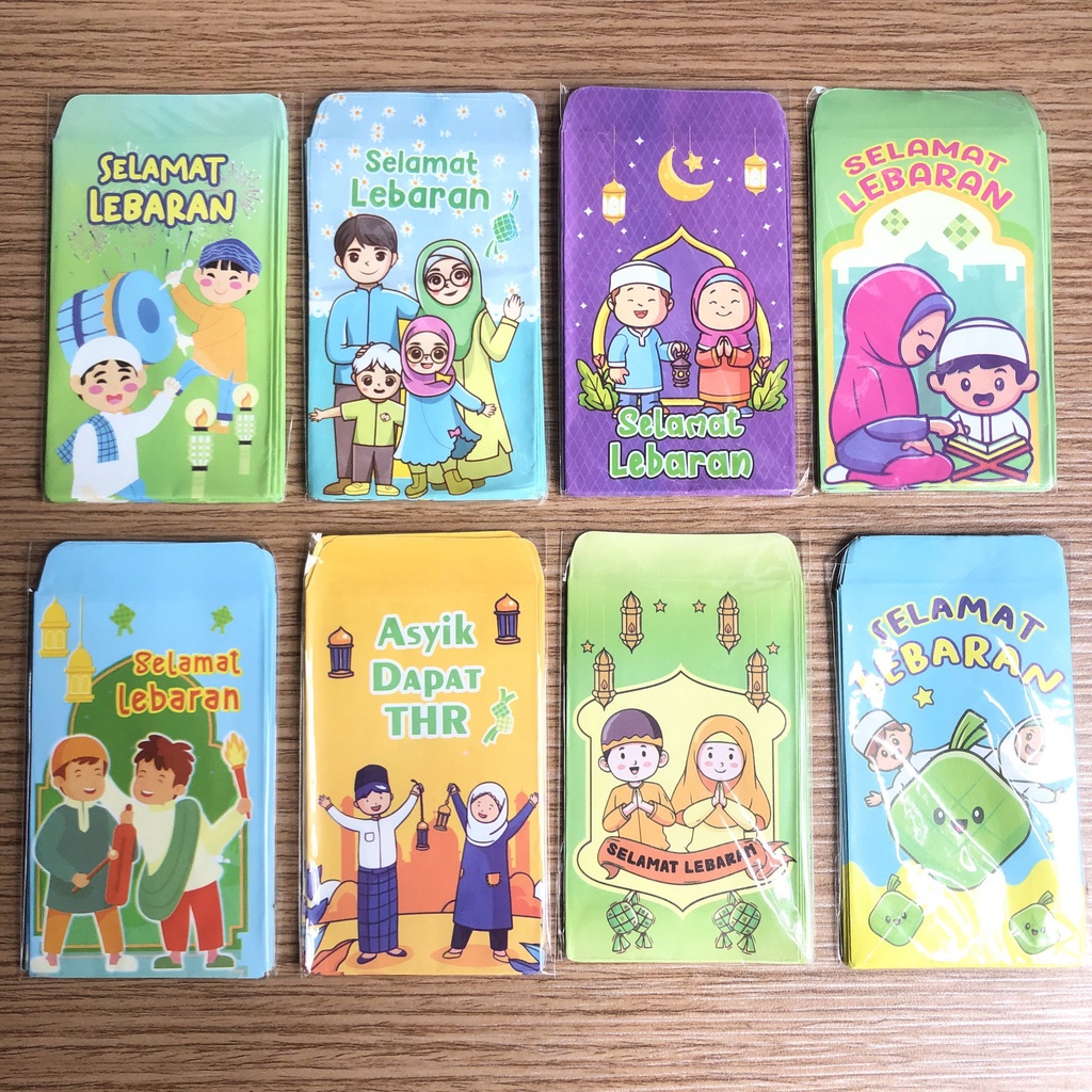 

(10 lembar) Amplop Lebaran S 9x6cm / Amplop Angpau Idul Fitri / Angpao