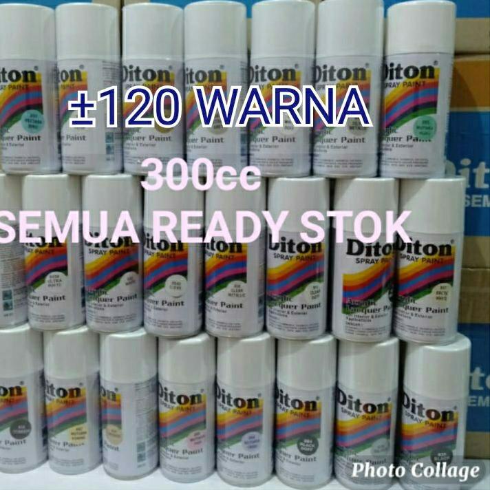 12.12 BRANDS FESTIVAL A.Pilok Pilox Cat Semprot Diton 300cc black doff 884 clear 8540 putih 840 biru