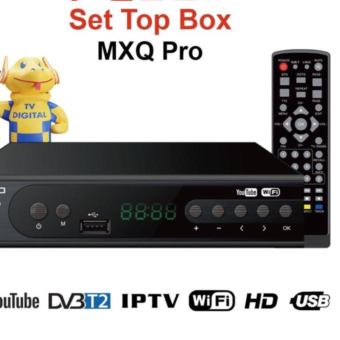 ✯ FLECO SET TOP BOX STB MEGA BOX Receiver Full HD - Hitam ➼