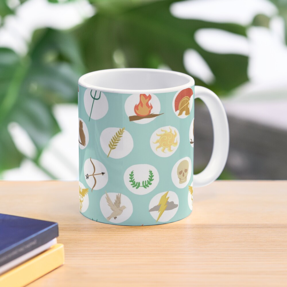 Mug Greek Gods Mythology Repeat Pattern Percy Jackson