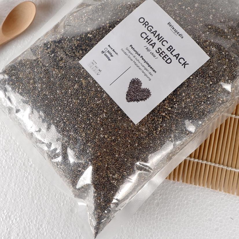 

☈ Organic Black Chia Seed 1kg Premium Biji Chiaseed Original ☪