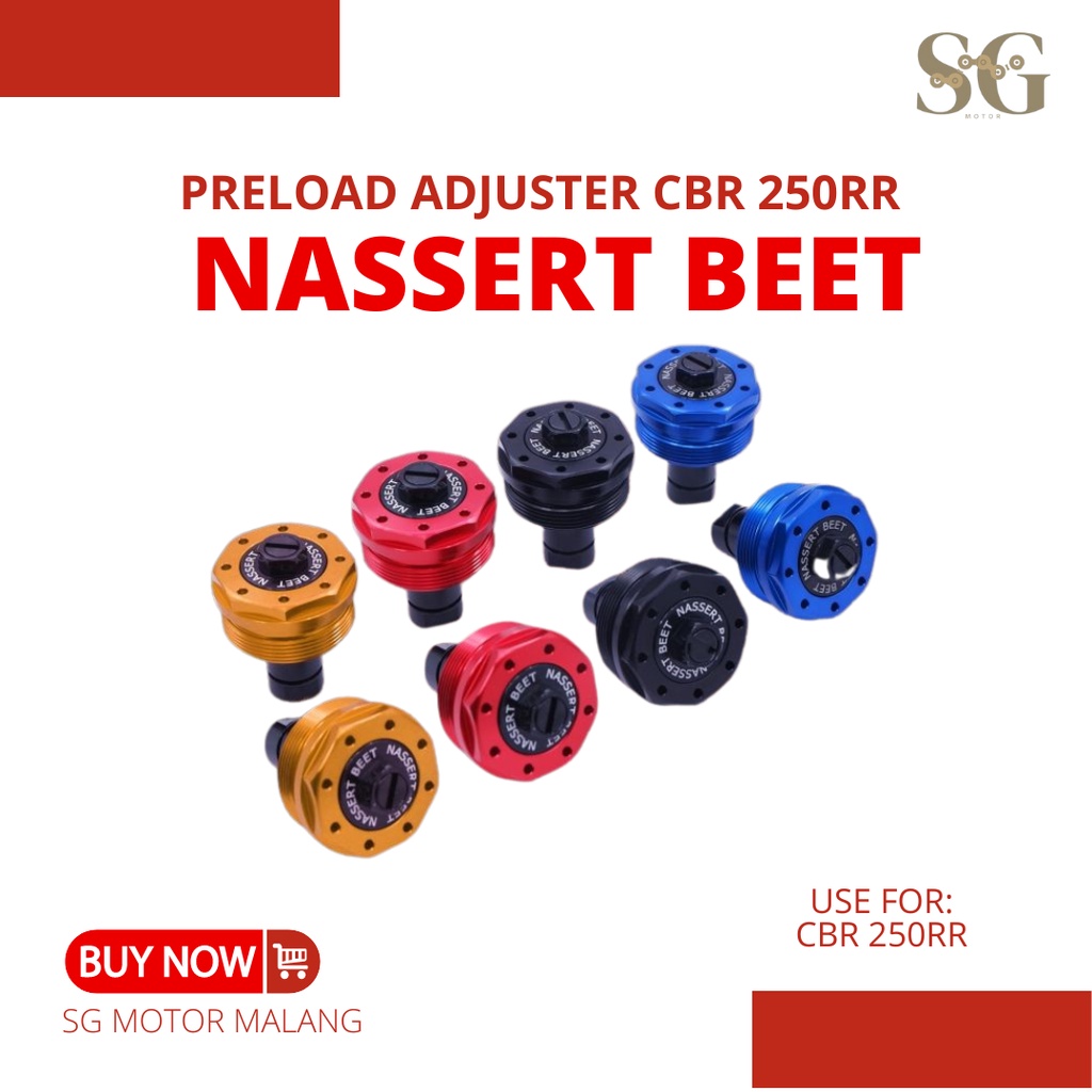 Preload Adjuster CBR 250RR Nassert Beet