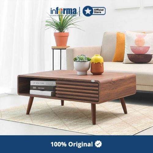Meja Informa Newmark Meja Tamu - Cokelat