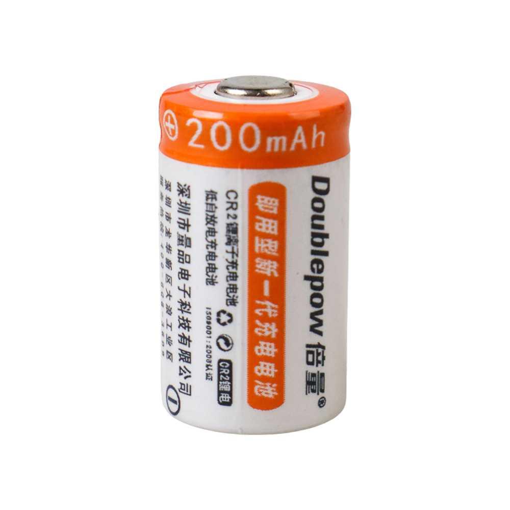 Doublepow Baterai Isi Ulang CR2 Li-ion Rechargeable 200mAh 1PCS - Orange