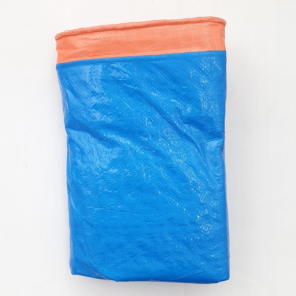 Rajawali ORI 100% Super UV A3 2x4 Meter BIRU MUDA ORANGE Terpal Plastik PREMIUM Bagus Awet Dan Murah