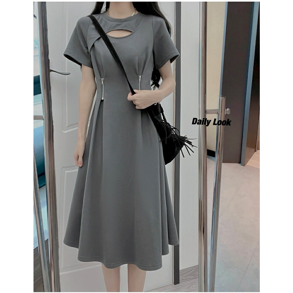 [HNFK] Dress Dola / Dress Wanita Model Baru / Gaun Wanita Casual / Dress OOTD Kekinian / Baju Lebaran / Dress Korean Style