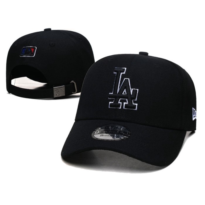 hat / topi la list black white los angeles dodgers baseball cap