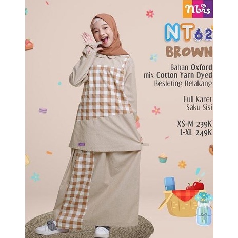Nibras Teen NT 062 / Baju Gamis Nibras Teen Remaja Promo Murah Terbaru