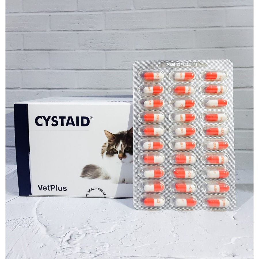 Cystaid Plus Cat Per Kapsul Obat Suplemen Saluran Kandung Kemih Kucing