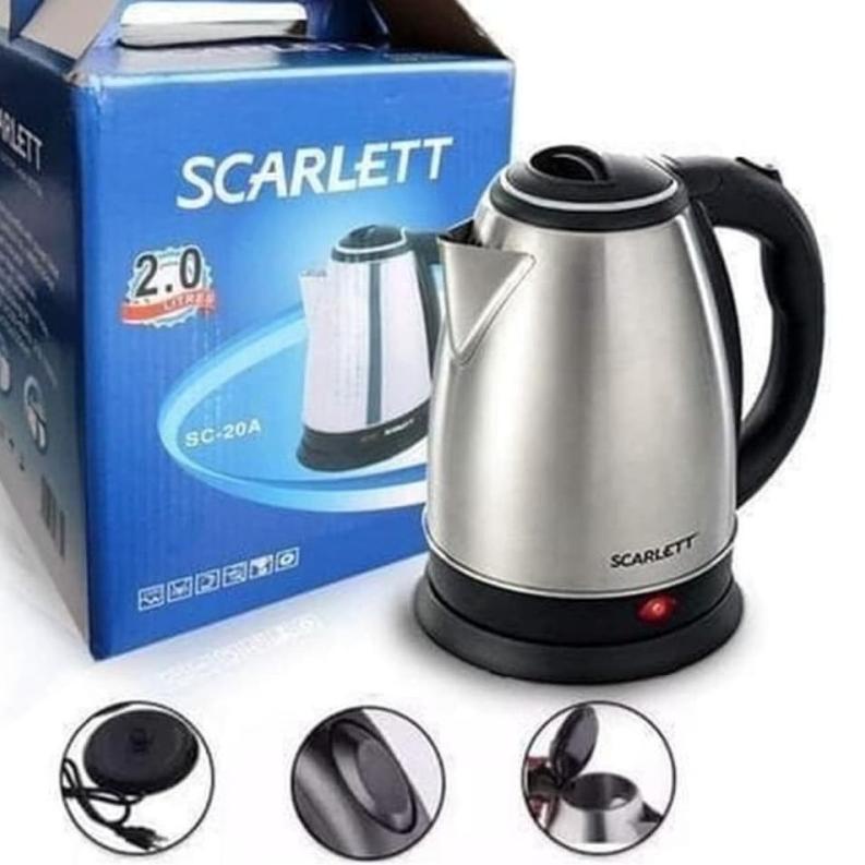 ➱ COD TEKO LISTRIK SCARLETT 2 LITER HIGH QUALITY/TEKO PEMANAS AIR/TEKO LISTRIK MURAH/ALAT PEMANAS AI