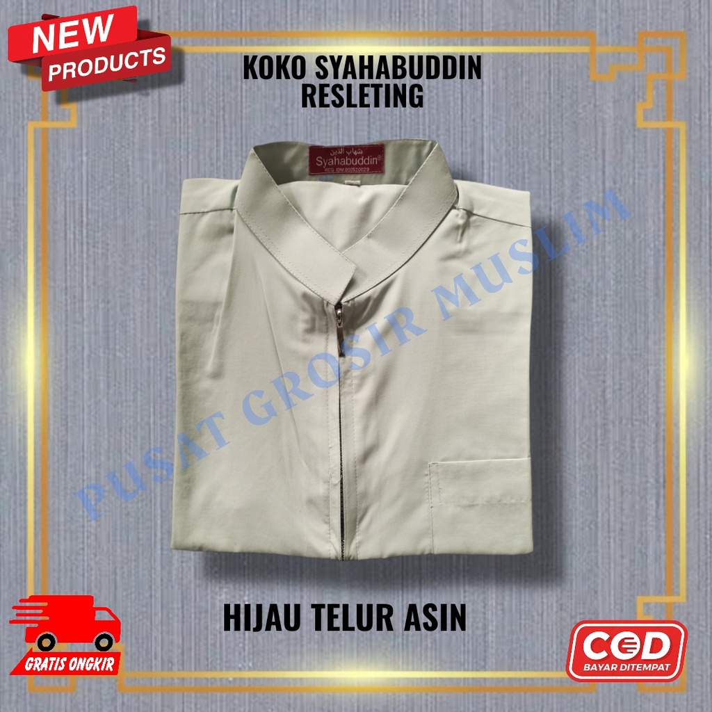 Koko Syihabudin Yamani Resleting, baju koko syahabuddin Hijau Telur Asin Series