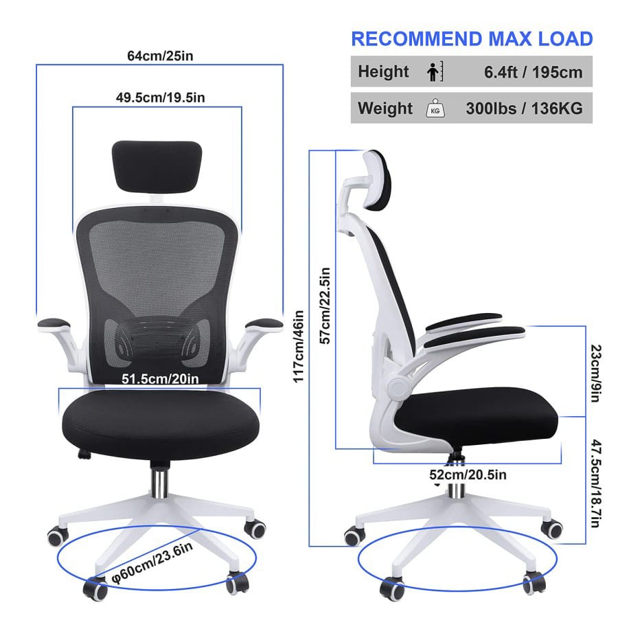 BEDECK Kursi Kantor Staff Office Working Chair Kursi Gaming